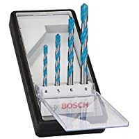 Bosch Professional 2 607 010 521 Juego de 4 brocas multiuso Robust Line CYL-9 MultiConstruction 4 5 6 8 mm- 0 W- 0 V…